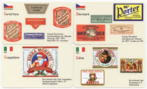 Sběratelská série kartičkových kalendáříků Naše a světové pivovary od A do Z - 13. série