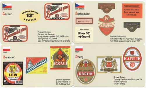 Sběratelská série kartičkových kalendáříků Naše a světové pivovary od A do Z - 5. série