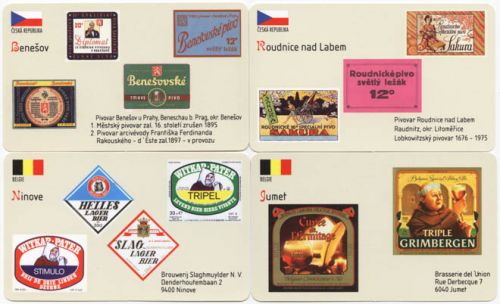 Sběratelská série kartičkových kalendáříků Naše a světové pivovary od A do Z - 7. série