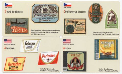 Sběratelská série kartičkových kalendáříků Naše a světové pivovary od A do Z - 20. série