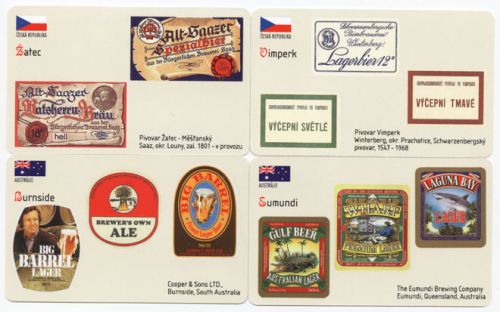 Sběratelská série kartičkových kalendáříků Naše a světové pivovary od A do Z - 23. série