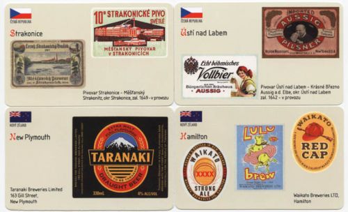 Sběratelská série kartičkových kalendáříků Naše a světové pivovary od A do Z - 24. série