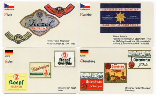 Sběratelská série kartičkových kalendáříků Naše a světové pivovary od A do Z - 27. série