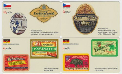 Sběratelská série kartičkových kalendáříků Naše a světové pivovary od A do Z - 33. série