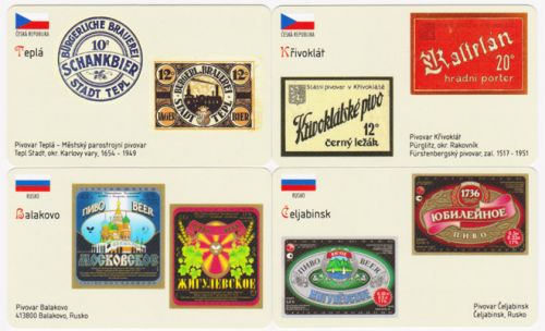 Sběratelská série kartičkových kalendáříků Naše a světové pivovary od A do Z - 38. série
