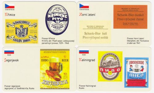 Sběratelská série kartičkových kalendáříků Naše a světové pivovary od A do Z - 39. série