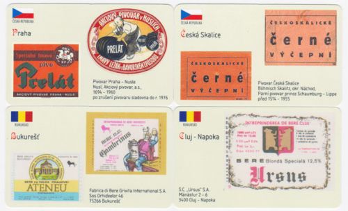Sběratelská série kartičkových kalendáříků Naše a světové pivovary od A do Z - 40. série