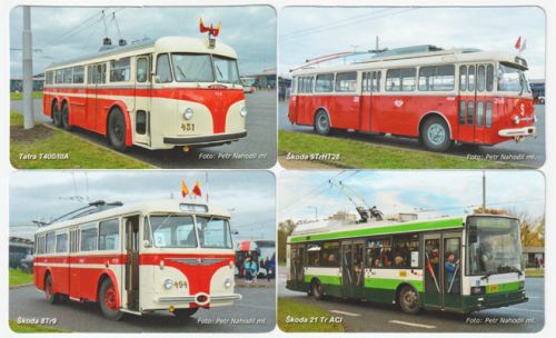 Sběratelská série kartičkových kalendáříků Trolejbusy