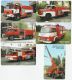 Sběratelská série kartičkových kalendáříků Požární technika - Hasičské vozy II DOPRODEJ 